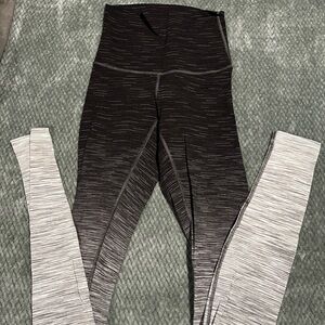 lululemon athletica Black and Gray Leggings